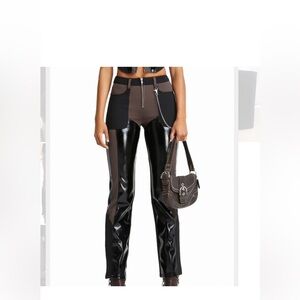 Brown & Black Vegan Pants